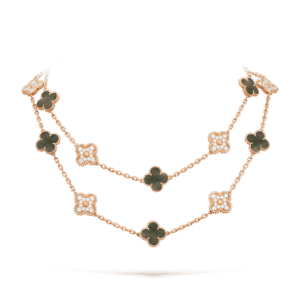 Vintage Alhambra long necklace, 20 motifs