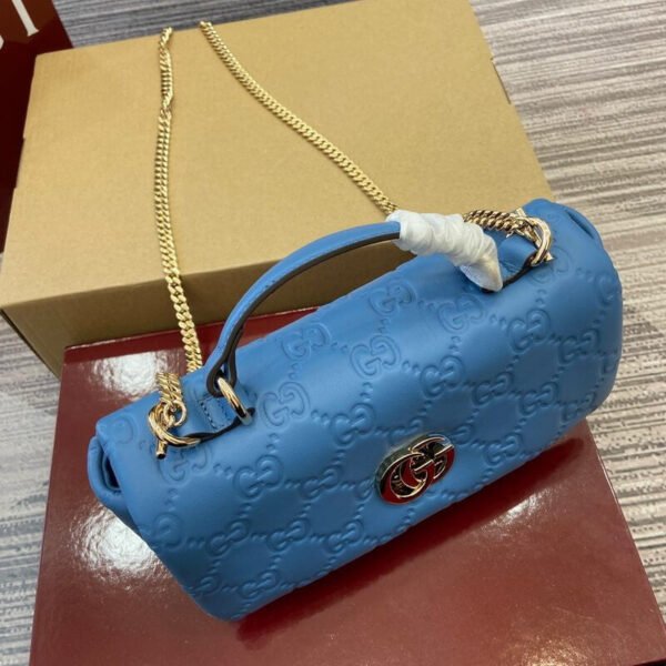 Gucci Milano Mini Puffy GG Embossed Leather