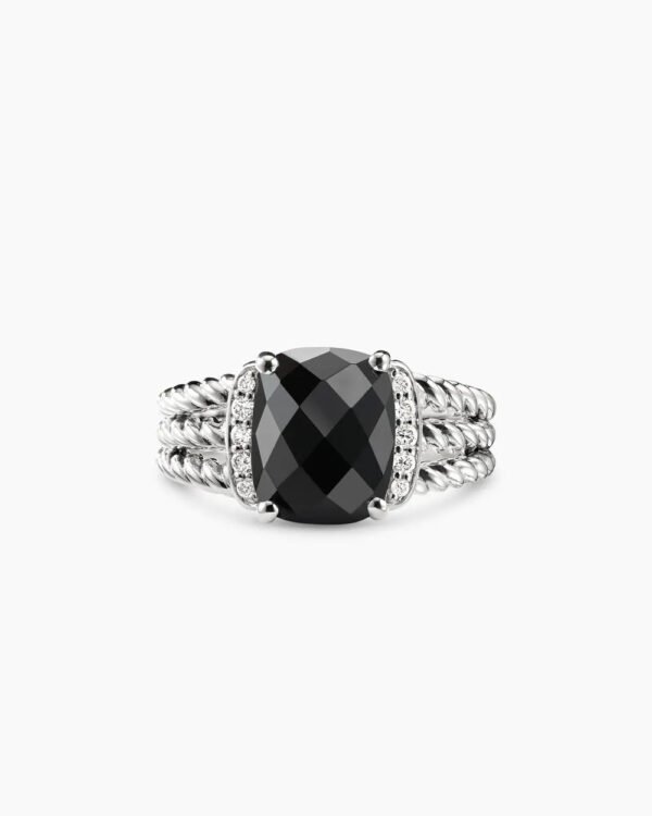 7FC8B43F-1ADD-ED7F-CA0C-BC7958767B25.jpg Petite Wheaton® Sterling Silver with Black Onyx and Diamonds, 10mm