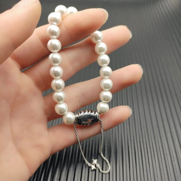 8MM Stretch Rock Crystal Bracelet