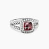 82FC0A2A-AF2B-7BDF-0313-F32093110F12.jpg Petite Albion Ring Sterling Silver with Garnet and Diamonds, 7mm