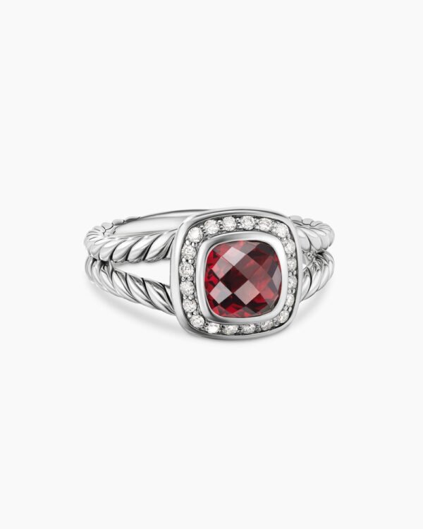 82FC0A2A-AF2B-7BDF-0313-F32093110F12.jpg Petite Albion Ring Sterling Silver with Garnet and Diamonds, 7mm