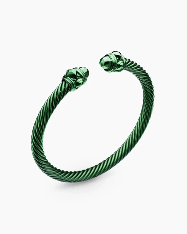 85DADF2B-1759-865F-6A8C-74681E72E42E.jpg Renaissance® Classic Cable Bracelet Green Aluminum, 5mm