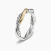 86B1880F-CFAE-EF90-F44E-508FF23C23BE.jpg Petite Infinity Band Ring Sterling Silver with 14K Yellow Gold, 4mm