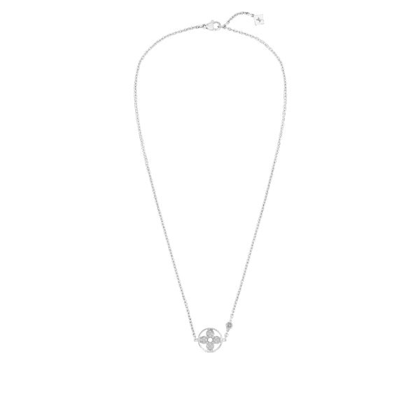 Idylle Blossom Pendant, White Gold And Diamonds