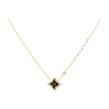 Color Blossom Bb Star Pendant, Yellow Gold, Onyx And Diamond