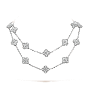 Vintage Alhambra long necklace, 20 motifs