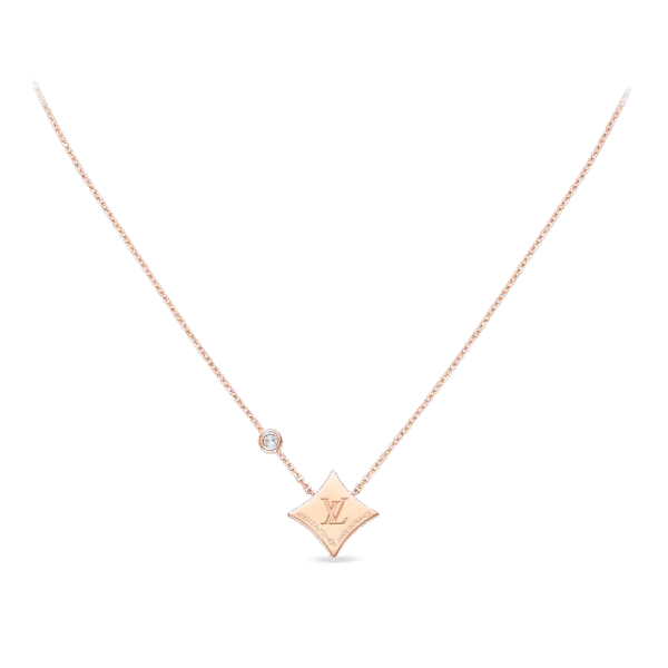 89CED82B-08E8-9C16-5F0F-D30CF2DA3951.png Color Blossom BB Star Pendant, Pink Gold, Cornelian And Diamond