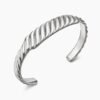 8B90A521-898F-4EF5-C054-2AC8E51BE660.jpg Sculpted Cable Contour Bracelet Sterling Silver, 12.9mm