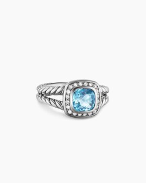 8C4A5F59-FCE4-2D45-5CF0-3B154224C05B.jpg Petite Albion Ring Sterling Silver with Blue Topaz and Diamonds, 7mm