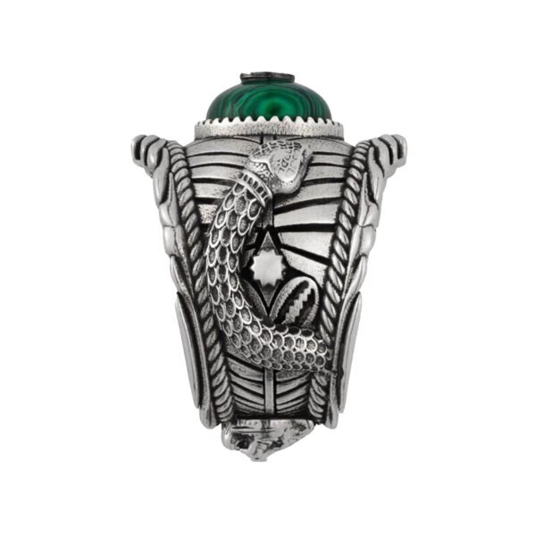 Medium Feline Head Sterling Silver Ring