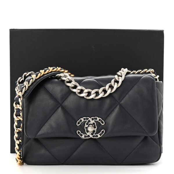 Lambskin Quilted Medium Chanel 19 Flap