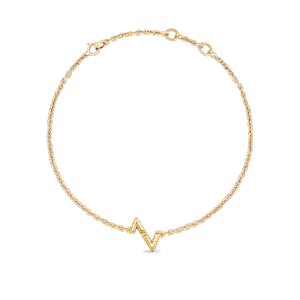 Volt Upside Down Chain Bracelet, Yellow Gold