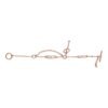 Hermes 18k Rose Gold Diamond Chaine d'Ancre Chaos XS Bracelet