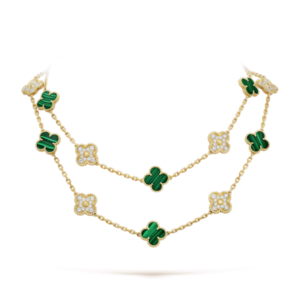 Vintage Alhambra long necklace, 20 motifs