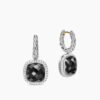 Albion&reg; Drop Earrings Sterling Silver with Black Onyx and Diamonds