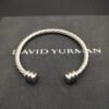 4mm Cable Classic Bracelet with Triple-Bar End Caps ??Sterling Style