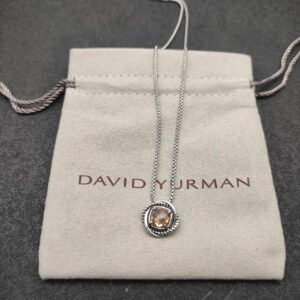 Petite Chatelaine&reg; Necklace Sterling Silver with Champagne, 10mm