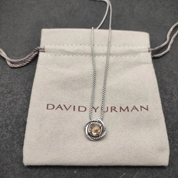 Petite Chatelaine&reg; Necklace Sterling Silver with Champagne, 10mm