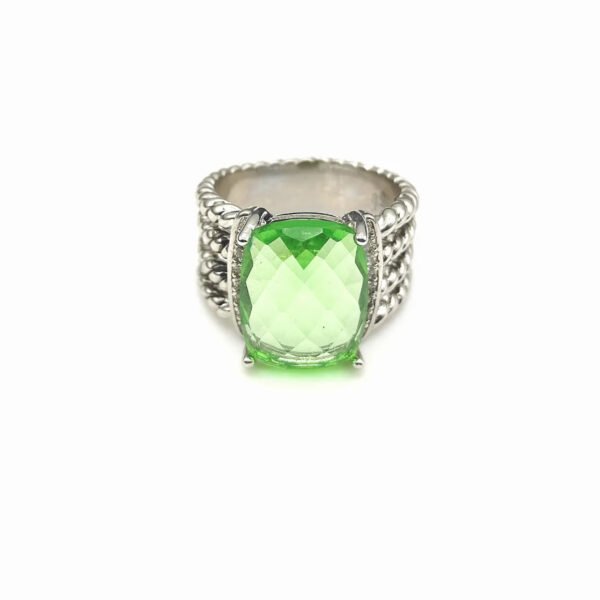 988C8CF9-E944-2F24-E83B-8D93EBD81BFE.jpg Petite Wheaton® Ring Sterling Silver with Prasiolite and Diamonds