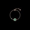 Color Blossom BB Sun Bracelet, Pink Gold, Malachite and Diamond