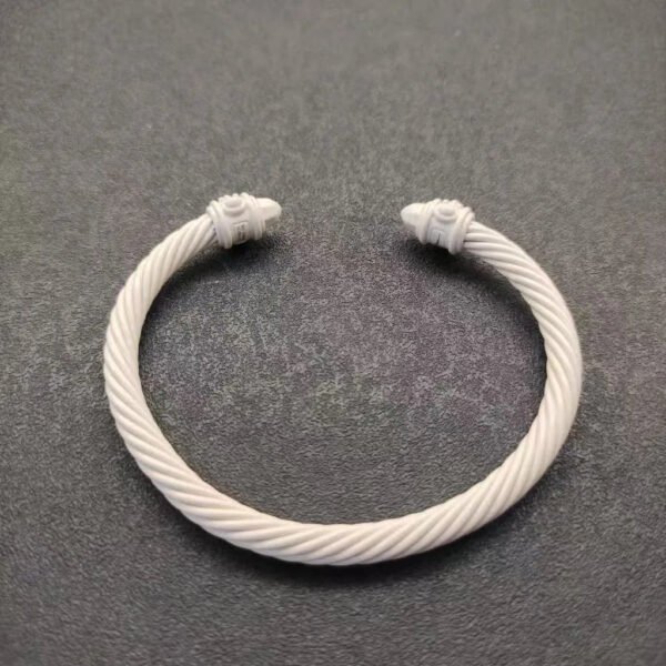 Renaissance&reg; Classic Cable Bracelet White, 5mm