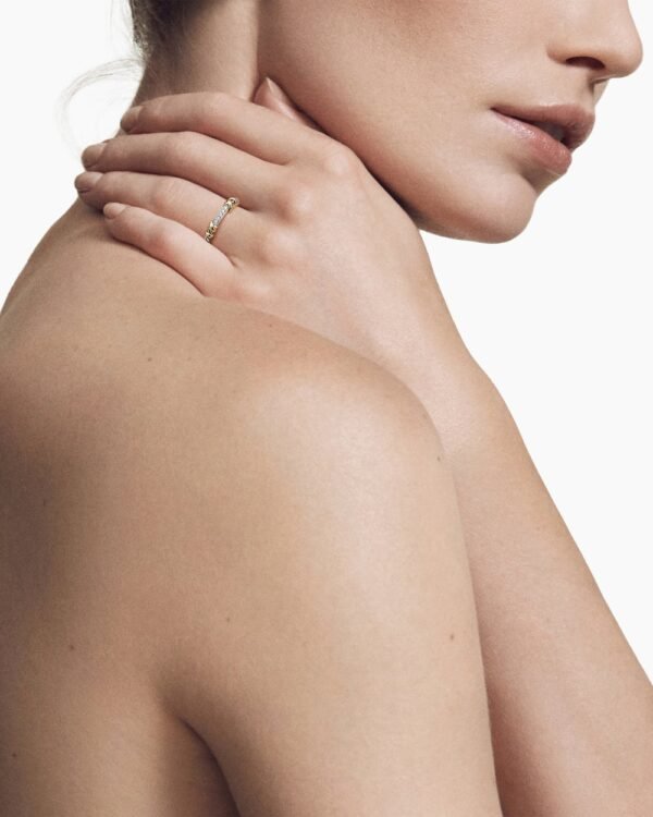 9B2A50AE-37D5-9A3D-06BF-3842CBD14F07.jpg Petite Helena Wrap Band Ring Sterling Silver with 18K Yellow Gold and Diamonds, 4mm