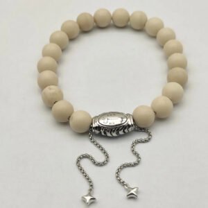 8MM Stretch Rock Crystal Bracelet