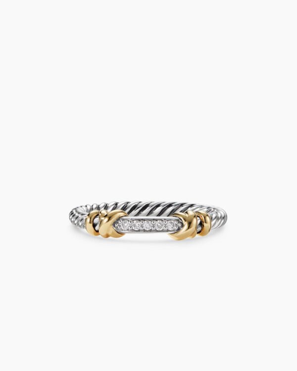 9D4D2FBB-FBFB-2C8A-2A3C-0EB77A34E62E.jpg Petite Helena Wrap Band Ring Sterling Silver with 18K Yellow Gold and Diamonds, 4mm