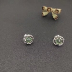 9F4EC146-8459-30ED-D1A5-BF4137D8F881.jpg Infinity Stud Earrings Sterling Silver with Peridot, 13mm