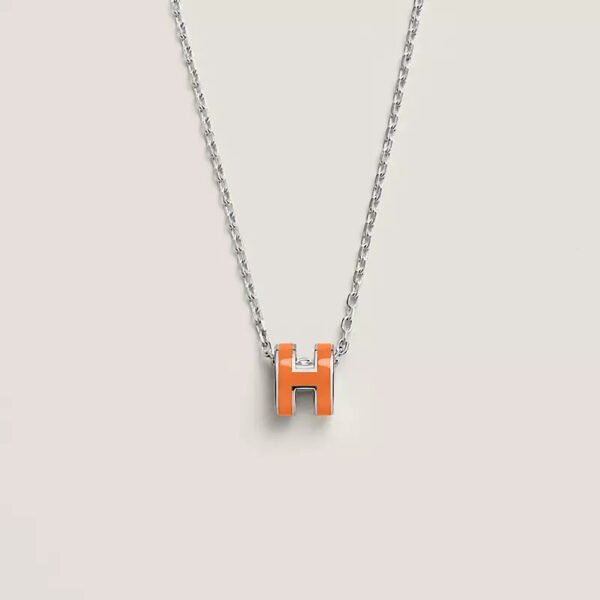 Mini Pop H pendant - Orange Soie