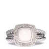 A3ACE8C1-238A-402C-2F2F-886A94F01436.jpg Sterling Silver Diamond White Agate 7mm Petite Albion Ring