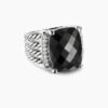 Wheaton&reg; Ring Sterling Silver with Black Onyx and Diamonds, 16mm