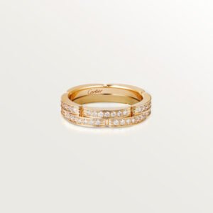 A5F78E6E-CC4A-DE46-F317-A83FC985279B-1.jpg MAILLON PANTHÈRE WEDDING BAND, 2 HALF DIAMOND-PAVED ROWS