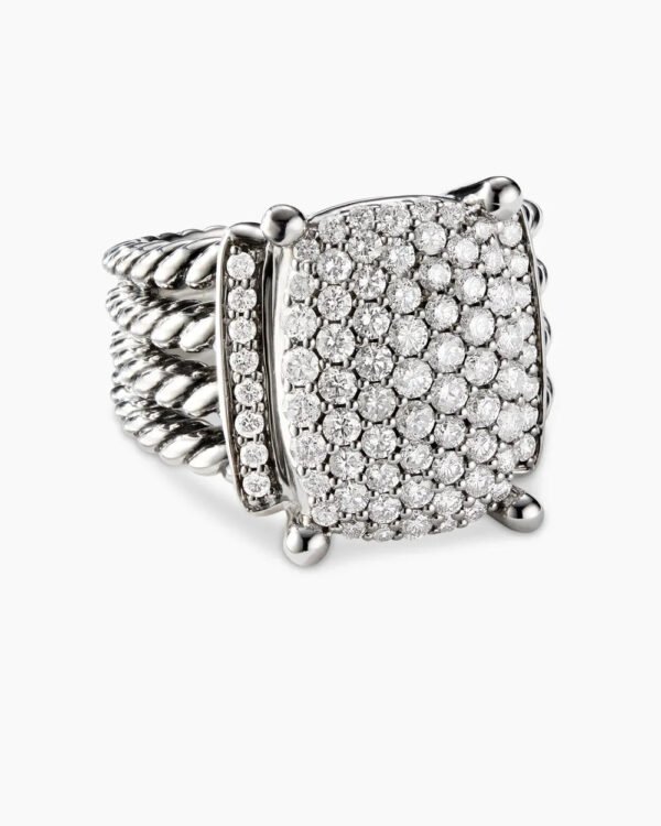 Wheaton&reg; Ring Sterling Silver with Diamonds, 16.7mm