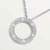 LOVE NECKLACE, DIAMOND-PAVED