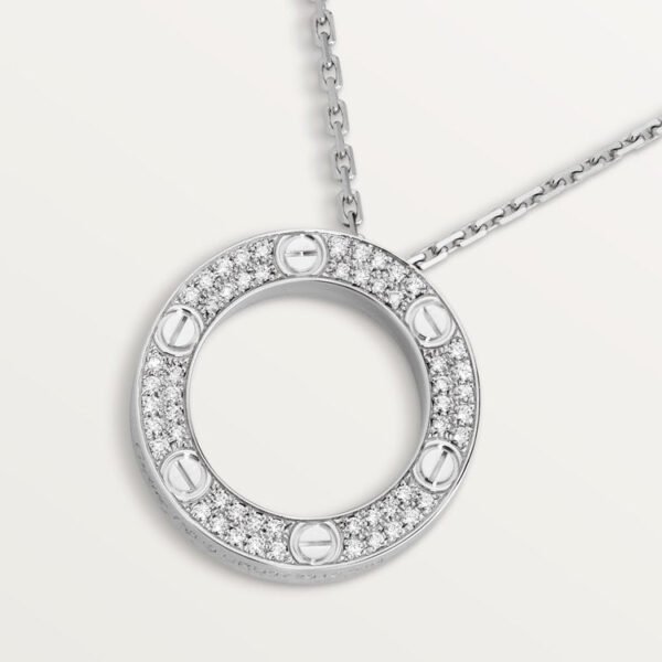 LOVE NECKLACE, DIAMOND-PAVED