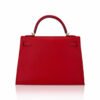 AB6AD463-A26B-122C-3572-10A1BA9FB2B0.jpg Kelly 28 Sellier Bag Rouge Casaque Epsom Leather with Gold Hardware