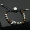 18K  Surfin' Brown Beads Bracelet