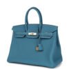 Birkin 35 Blue Jean Togo Gold Hardware