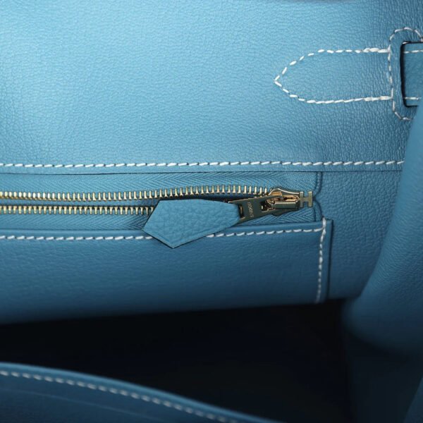 Birkin 35 Blue Jean Togo Gold Hardware