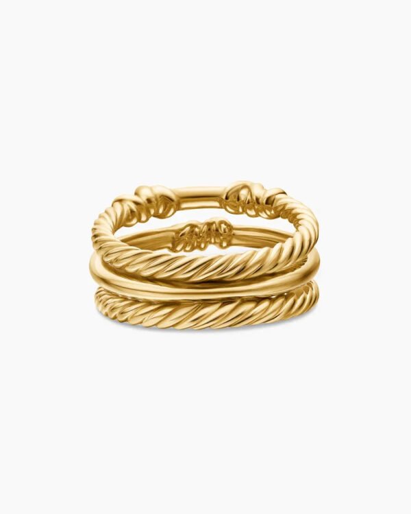 B1576474-89F8-4ECB-E2A4-93AEB69274CD.jpg Petite Helena Wrap Three Row Ring 18K Yellow Gold with Diamonds, - 6