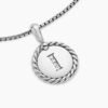 B17F801D-118E-5D56-4AEE-FC03C0B37BC9.jpg Initial Charm Necklace Sterling Silver with Diamond I