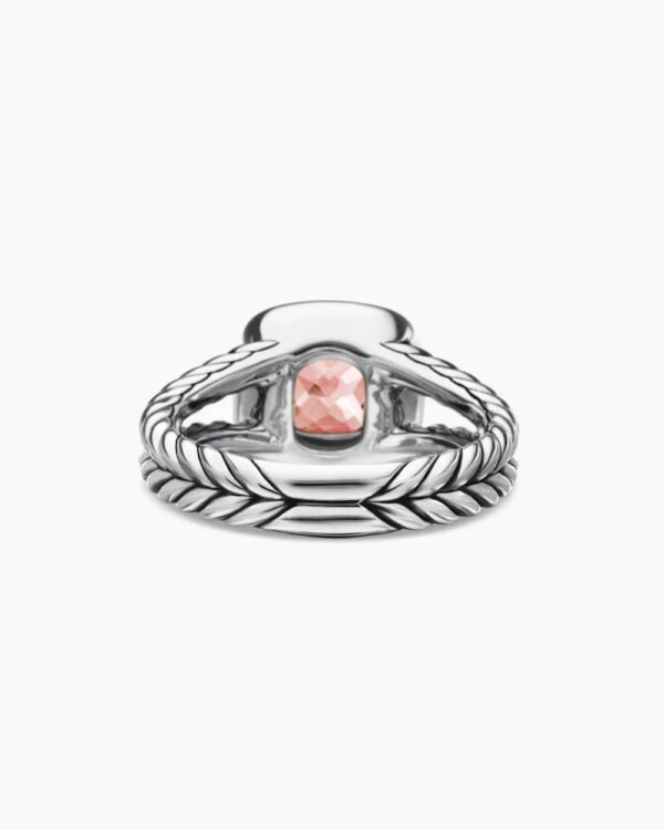 B289910C-F080-C322-CFA6-961600A2C31B.jpg Petite Albion® Ring Sterling Silver with Morganite and Diamonds - 6