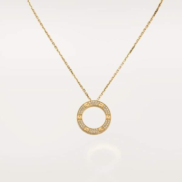 LOVE NECKLACE, DIAMOND-PAVED