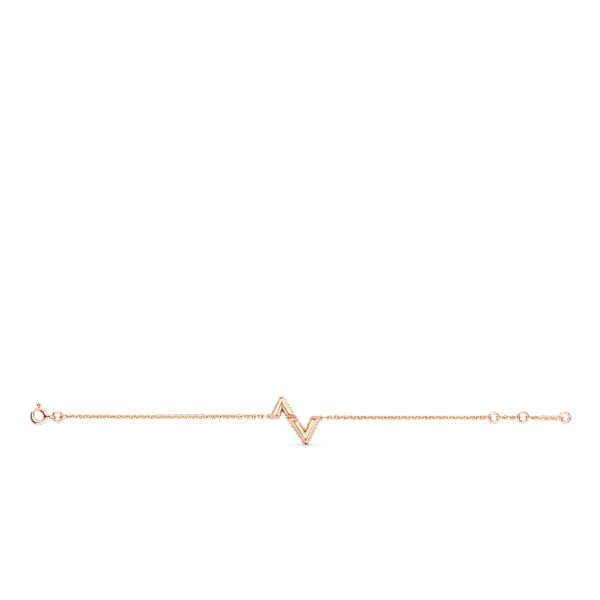 Volt Upside Down Bracelet, Pink Gold