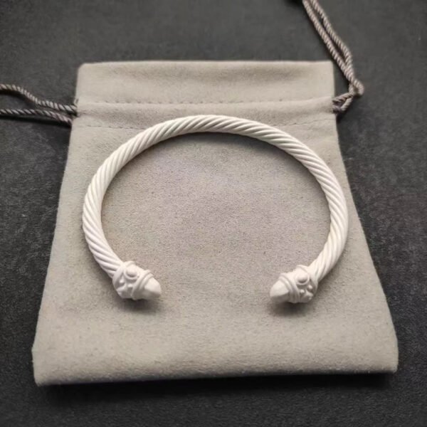 Renaissance&reg; Classic Cable Bracelet White, 5mm