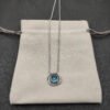 Petite Chatelaine&reg; Necklace Sterling Silver with Blue Topaz, 10mm