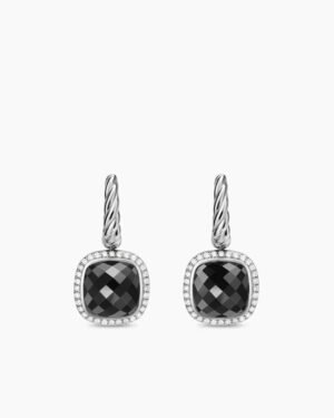 B59C7108-6F96-C917-4A54-1D067D2806BF.jpg Albion® Drop Earrings Sterling Silver with Black Onyx and Diamonds