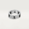 LOVE RING, DIAMOND-PAVED, CERAMIC